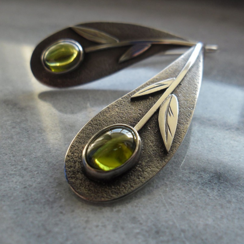 Pendientes de piedra de resina - Ethnic Fashion India reseña y precio